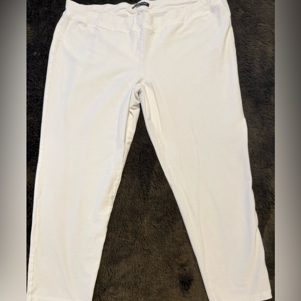 Eileen Fisher Stretch Crepe Crop Pants